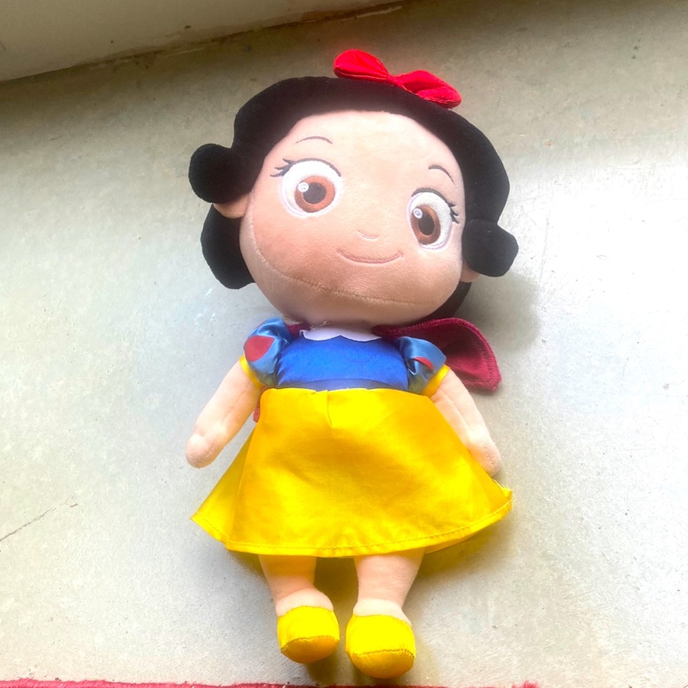 Disney Snow White toddler stuffed doll. About one foot tall or maybe 10-11 in